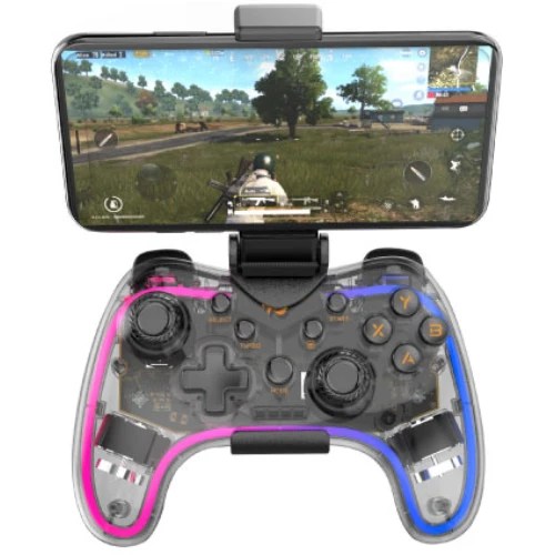 Havit G180BT Transparent RGB Bluetooth Vibration Wireless Gamepad