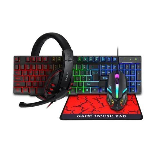 T-WOLF TF800 4 In 1 RGB Gaming Combo Set